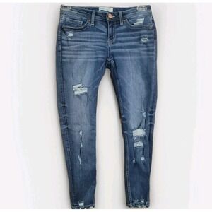 BKE Buckle Stella Ankle Skinny Jeans Size 27 x 26 Distressed Low Rise Slim Fit